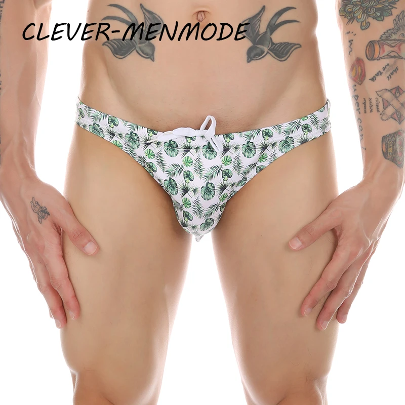 Herren Sexy Mode Bikini Gedruckt Badeslip Sommer Strand Bikini Badeanzug Europäisch Strand Surf Shorts Atmungsaktive Strandbekleidung – Detail 2