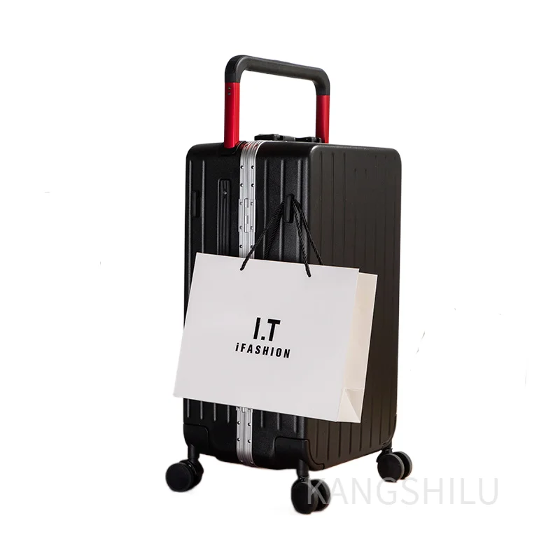 Aluminum Frame Travel Trolley Case 20'' 24'' 26'' Wide Pull Rod Travel Suitcase With Wheels Rolling Luggage Carry-on Suitcase
