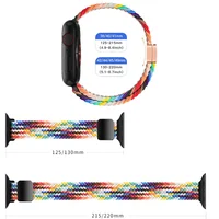Bracelet en Nylon à boucle tressée mince pour Apple Watch 11 10 46/42mm Ultra 3 49mm, iWatch 9 8 7 6 5 4 SE 45mm 41mm 40mm 44mm 6