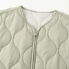 PB&ZA2024 Autumn New Women's Clothing Style Round Neck Loose Lightweight Pocket Decoration Cotton Jacket Quilted Coat 6