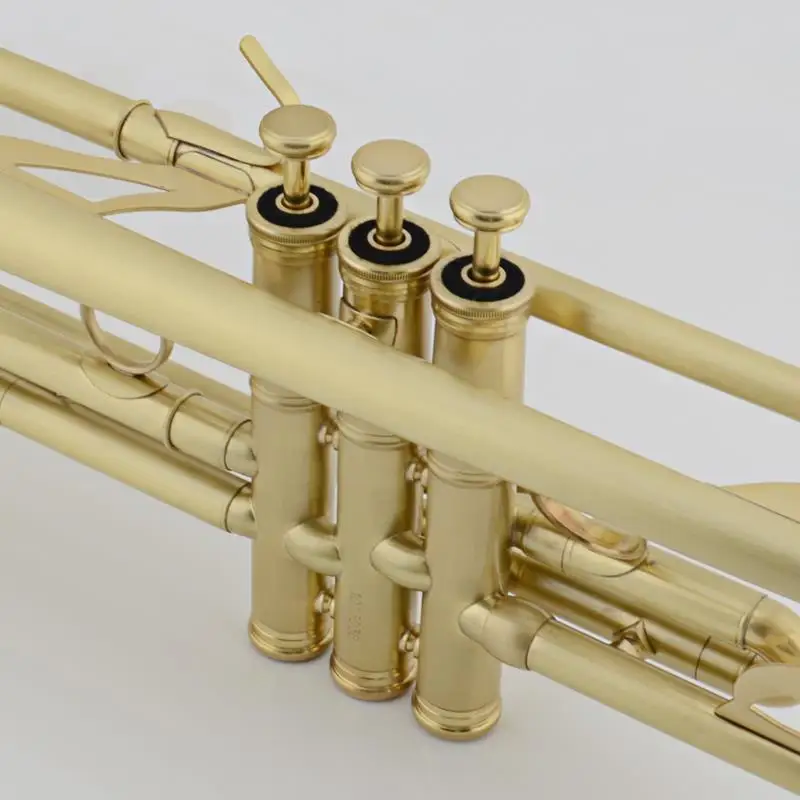 Jinbao Trumpet Musical Instrument Brushed Matte New Professional Grade Trumpet Challenger S JBTR-450 Gold Genuine