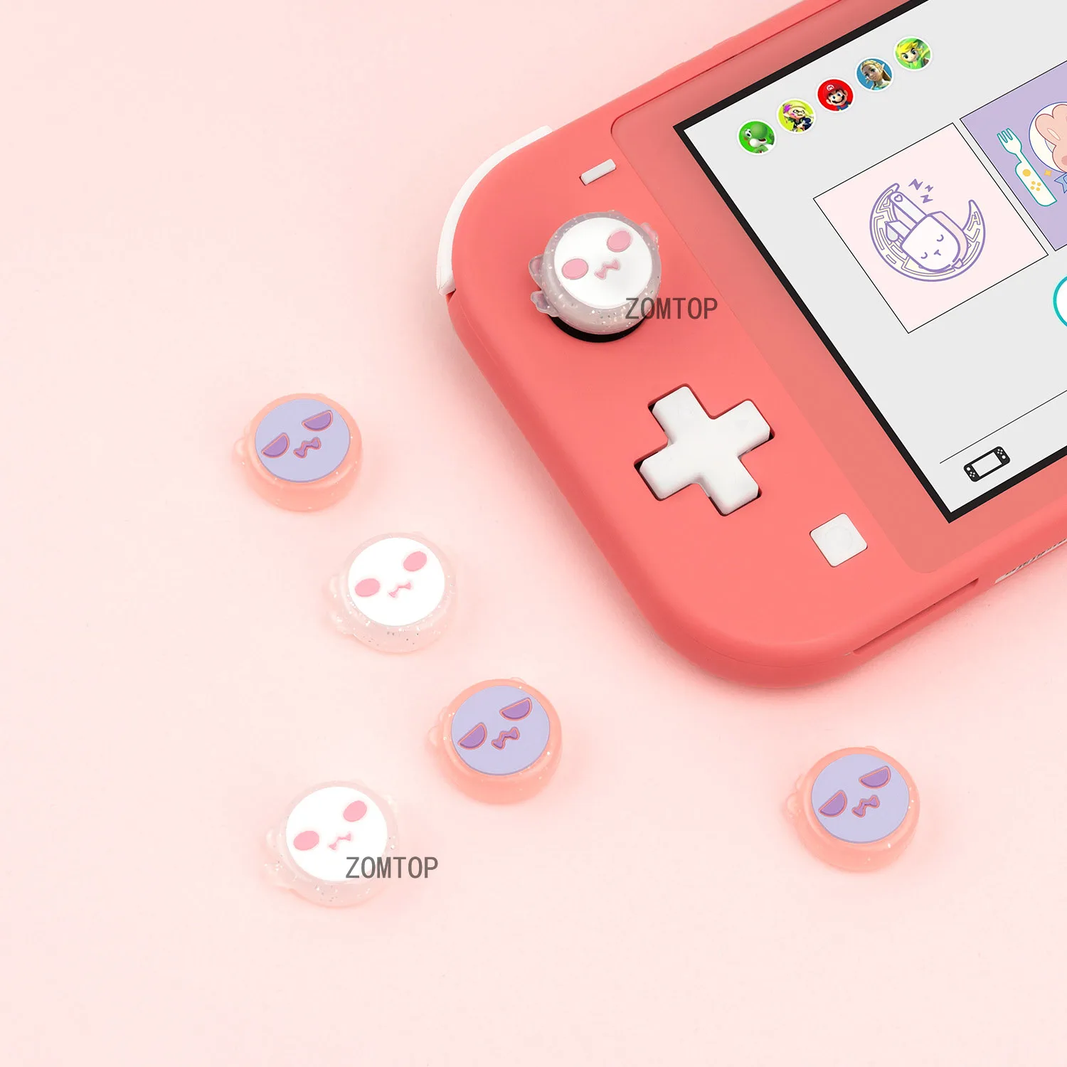 Per Nintendo Switch Lite Ns Controller Cover Animal Crossing Fruit Cherry Pear Orange Thumb Stick Grip Cap Joystick Cover