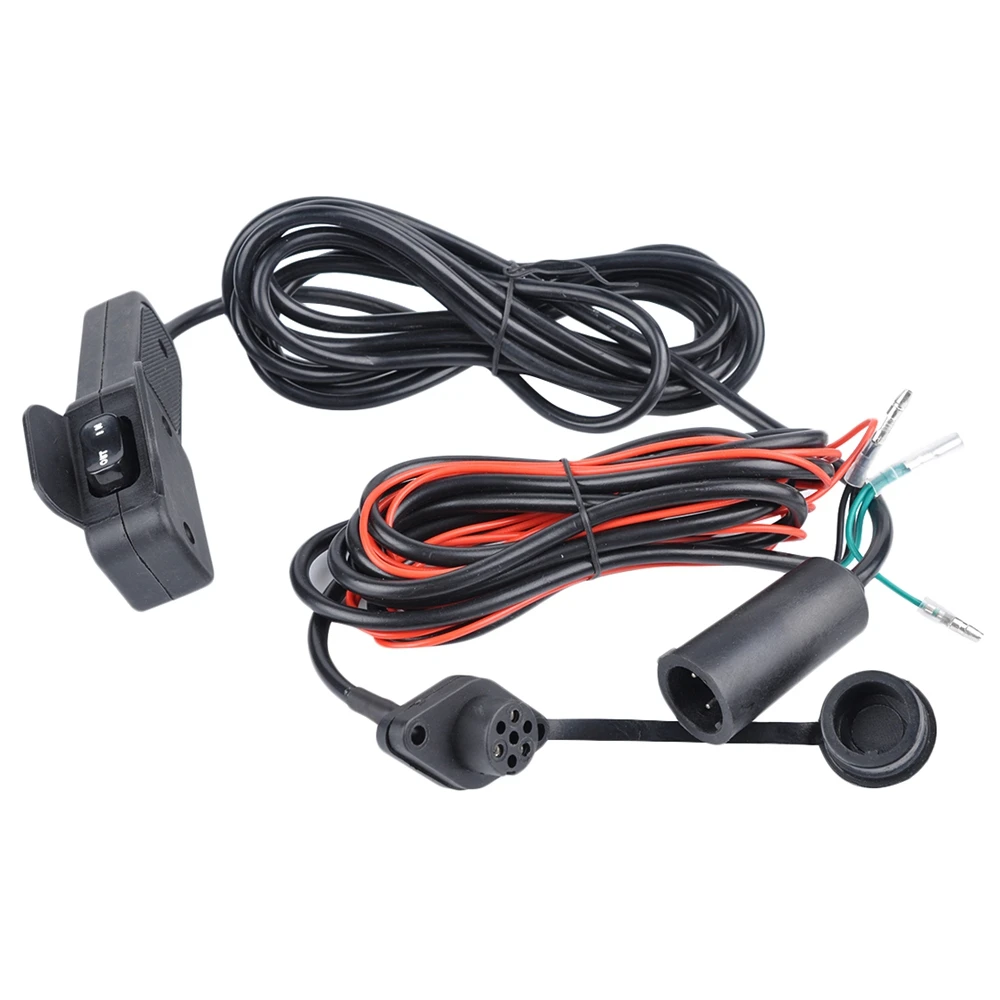 범용 블랙 UTV 윈치 유선 원격 로커 스위치, 12V, 11 인치