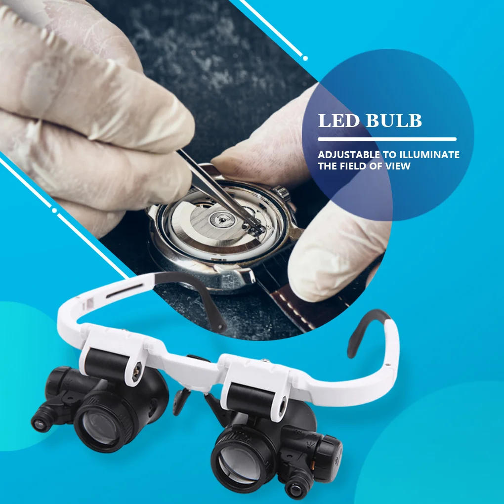 

Magnifying Glasses Head Mount Magnifier Eyeglasses Watchmakers Loupe
