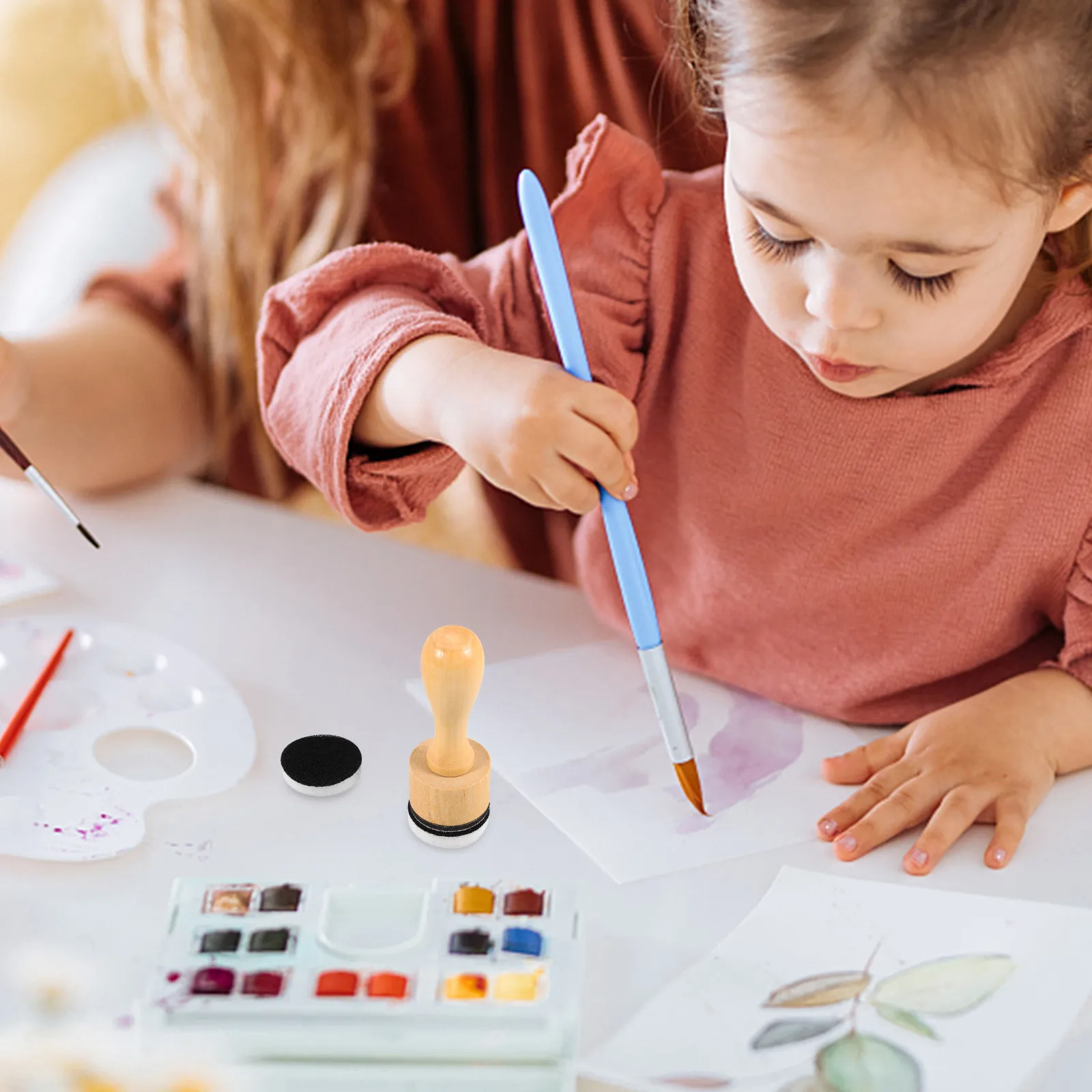 1세트 미니 잉크 블렌딩 도구 기능성 원형 교체 스펀지 패드, 아티스트들의 디스트레스 잉크 공예 용품에 적합