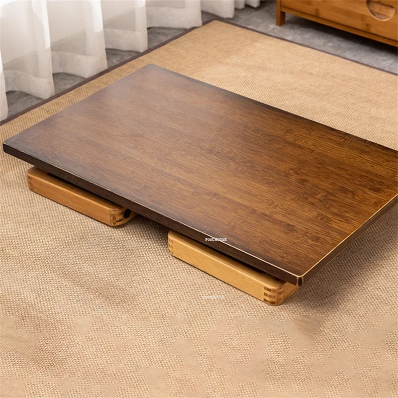 Japanese Tatami Side Table Creative Folding Bay Window Coffee Tables European Living Room Furniture Bedroom Balcony Bamboo Table