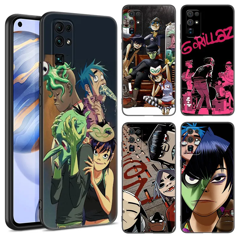 Новинка, черный телефон Gorillaz, модель Honor 70 90 200 Magic 4 5 6 Lite X5 X6A Plus X6S X7A X8A X8B X6 X7 X8 X9 4G X9A X9B