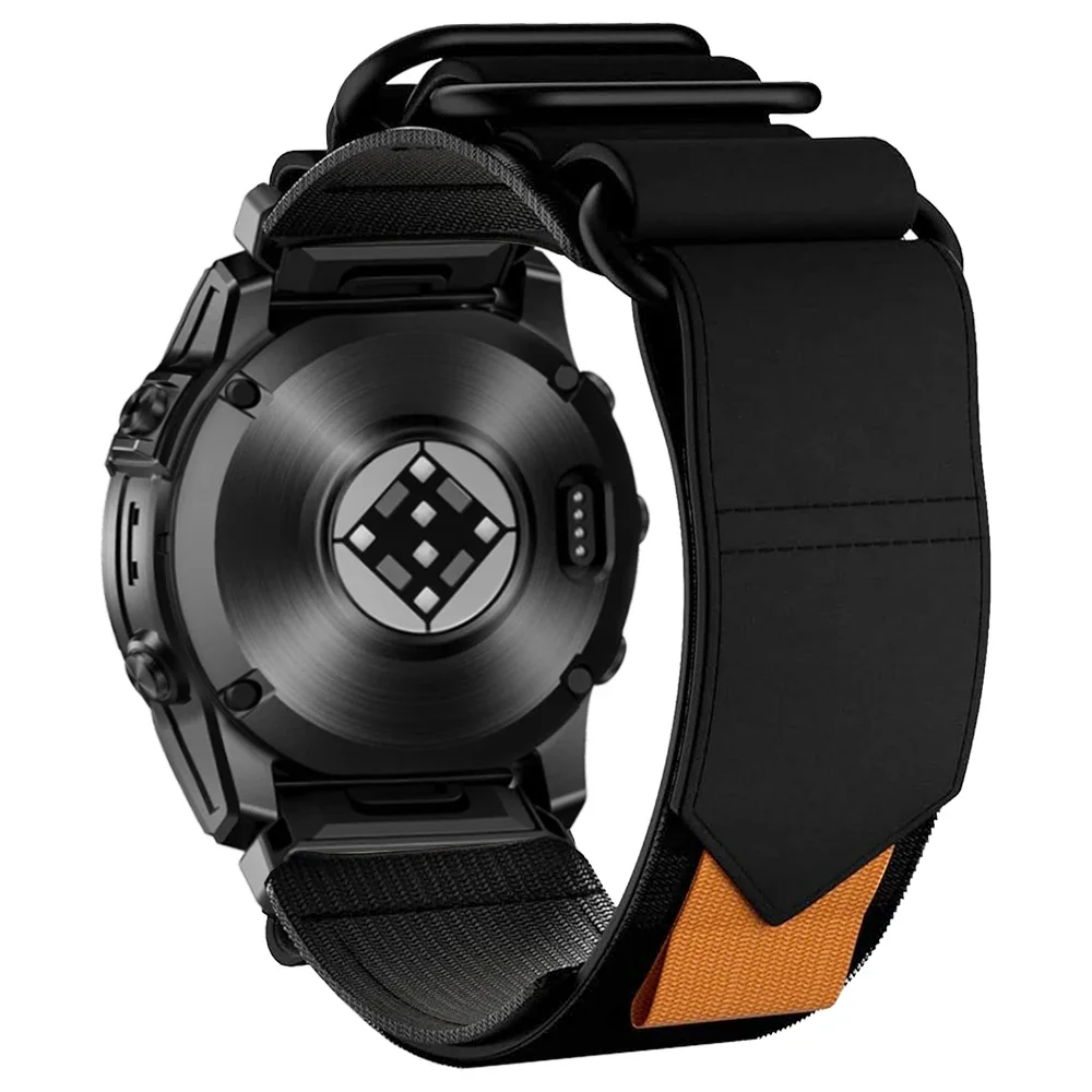 QuickFit 26mm Leather and Nylon Durable Watch Band Strap