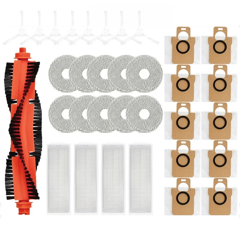 

Запасные части для робота-пылесоса Xiaomi Mijia M30 Pro, аксессуары, основная боковая щетка, фильтр, Швабра, тканевый мешок для пыли, запасные части