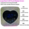 Cute Heart Design Manicure Pedicure Machine LCD Touch Screen Cordless Power Storage Cure UV LED Nail Lamp with Rhinestones 2