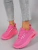 Spring and Autumn New Product Women's Candy Color Simple, Comfortable, Breathable, Wear resistant Lace up Sports Shoes 1