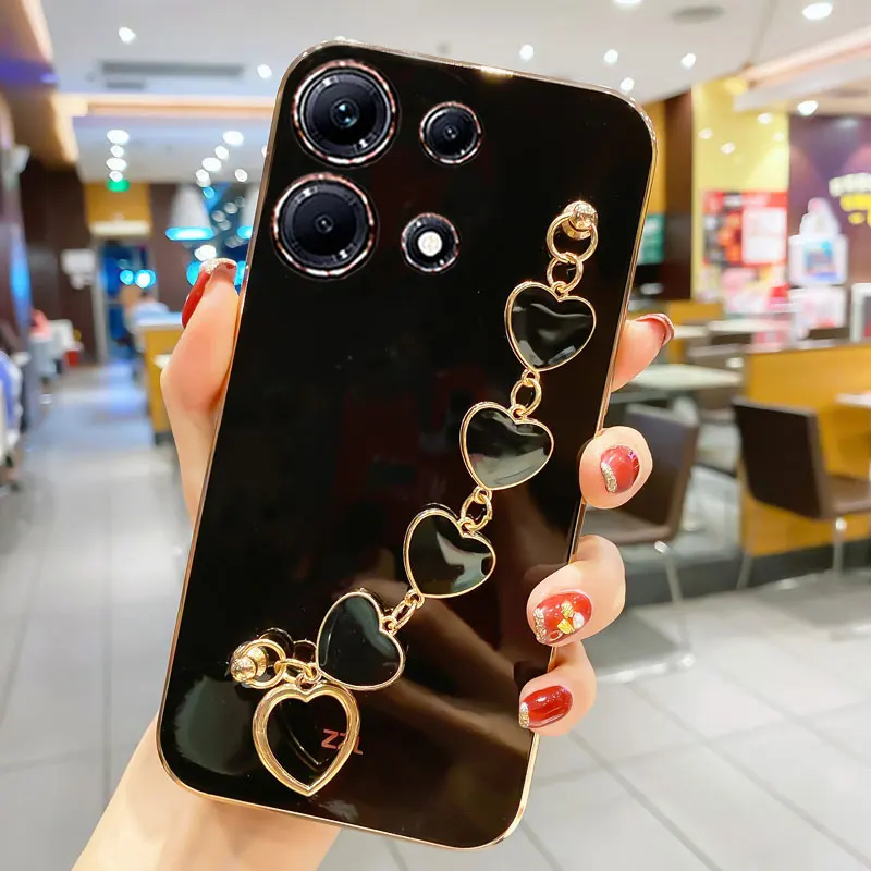 Luxury Plating Love Bracelet Anti-fall Smartphone Case - Sexy Cover Edition
