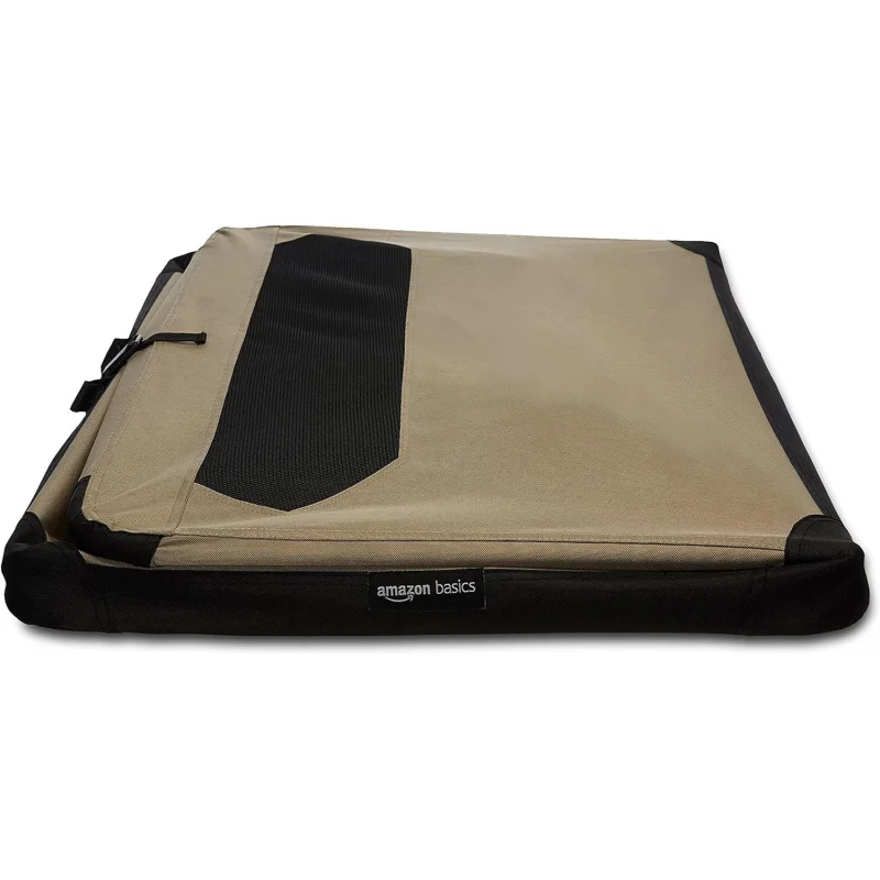 Basics-Folding Soft Crate for Cat, Dog, Rabbit, 36 Inch, Tan, 35.8"L x 24.0"W x 24.0"H