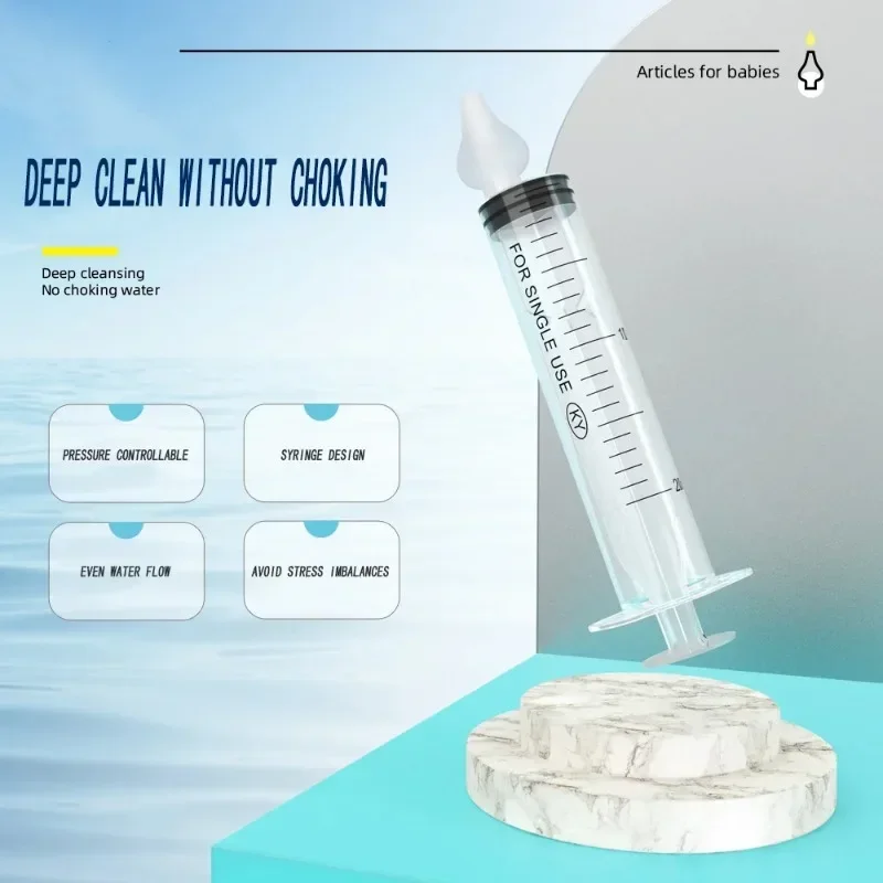 Nasal Aspirator Nasal Irrigator 2Pcs/box 20/ML Baby Nose Clean Needle Tube Infant Baby Care Nasal Aspirator Cleaner Rhinitis Nasal Washer Nose Cleaner