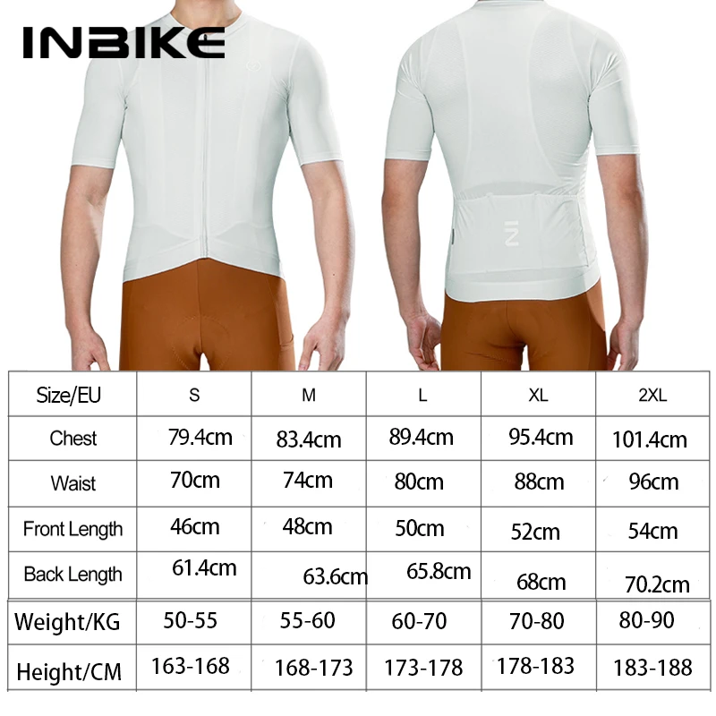 INBIKE Summer Pro Cycling Jersey Men Short Sleeve Road Bike Shirts Slim Fit Full Zipper with Pockets MTB Jersey Bicycle Clothing 6