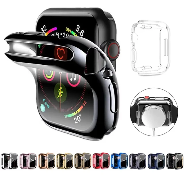 Coque de protection pour Apple Watch SE 9 8 7 6 5 4 38mm 40mm 41mm 42mm 44mm 45mm, accessoires de protection pour iWatch Ultra 3 2 1 49mm 1