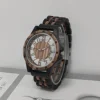 Men's Wood Quartz Watch Personalised Fashion Transparent Hollow Watch Timepieces Wooden Wrist Watches For Men Dropshipping 2