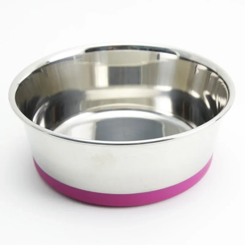 thumbnail image 1 of Comedero para mascotas de acero inoxidable súper resistente con base antideslizante para gatos y perros, venta al por mayor de cuencos para mascotas, utensilios de alimentación, 1 of 5