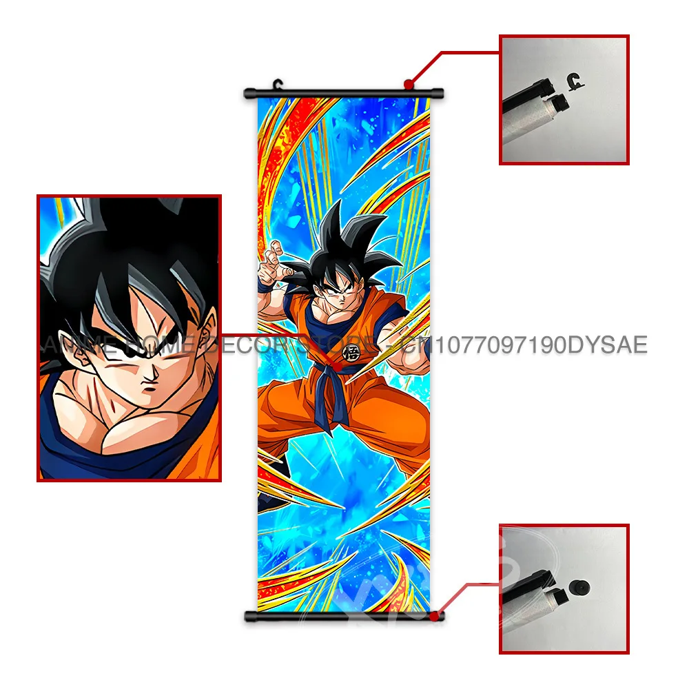 Dragon Ball Posters Anime Gohan Decorative Hanging Paintings Wall Art Cell  Wallpaper Gotenks Home Decor Piccolo Scrolls Picture - AliExpress