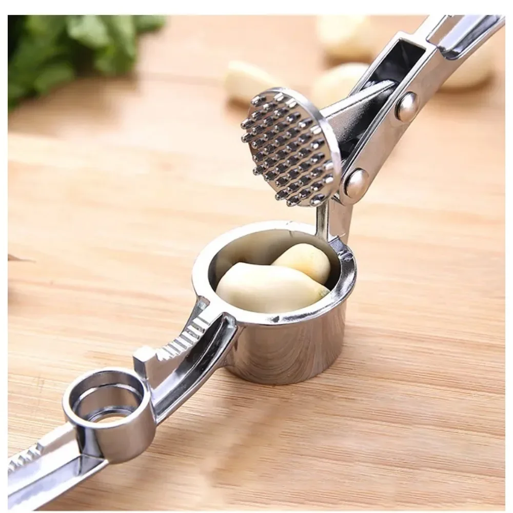 Garlic Press Crusher Mincer Stainless Steel Garlic Crusher Ginger Squeezer Garlic Grinder Manual Press Tool Kitchen Gadgets
