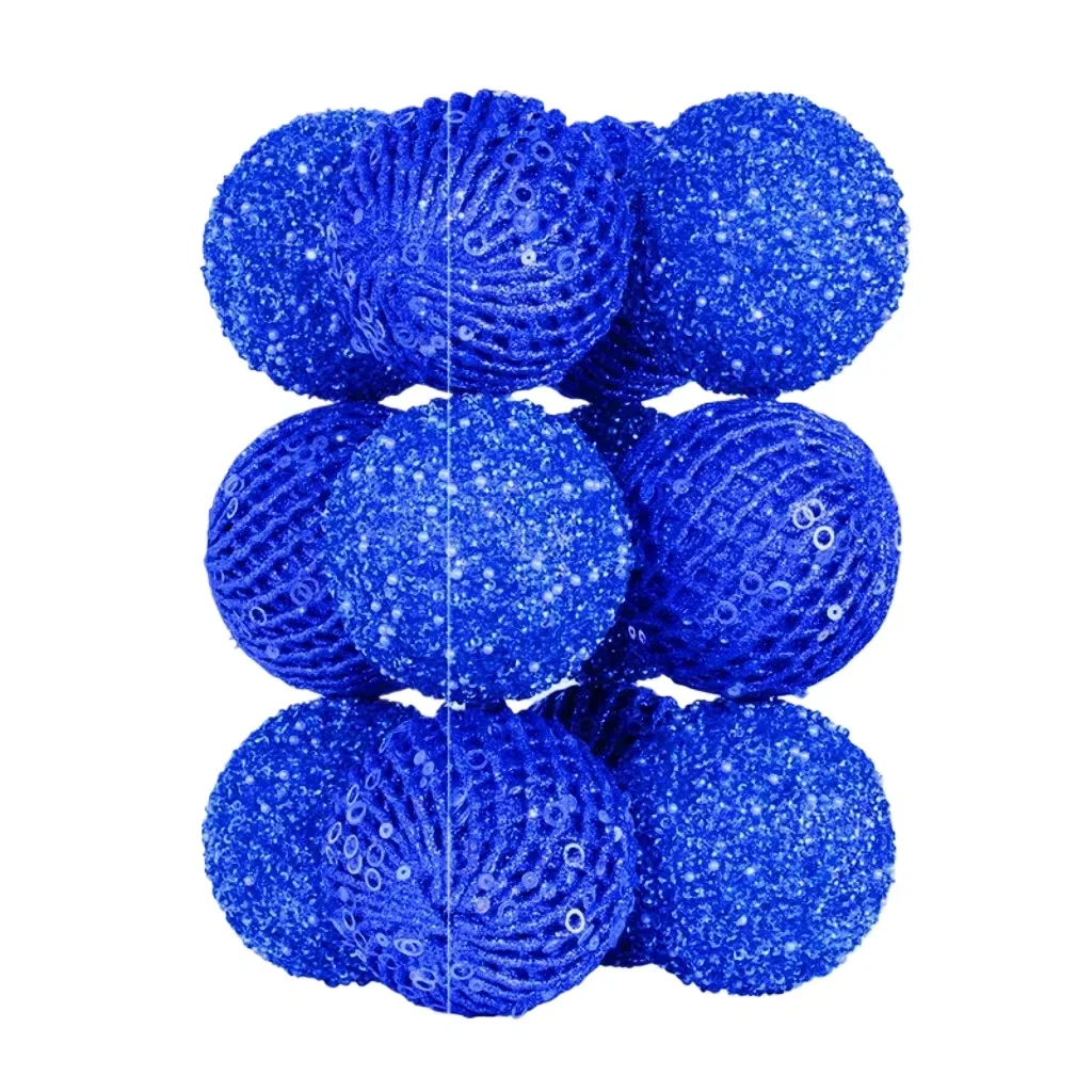 thumbnail image 1 of Adornos navideños de bolas de 10 cm, irrompibles, para árbol de Navidad, bodas, fiestas, vacaciones, 8 cm, 1 of 5