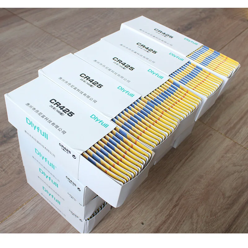 2000pcs/Lot(20 Boxes Per Carton) CR425 Battery Fishing Floats 3V Pin Lithium Cells Electric LED Night Light Fishing Accessory