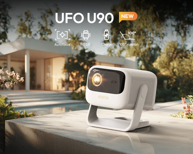 BYINTEK P70 Projector 4K 1080P DLP Mini Portable Projector