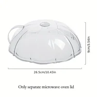 Couverture de micro-ondes résistante à la chaleur, protection anti-éclaboussures pour four et cuisinière, compatible lave-vaisselle, facile à nettoyer, indispensable pour la cuisine 4