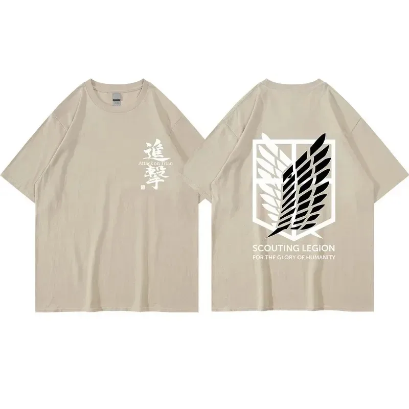 Japanese Anime Attack on Titan T-shirt Men's and Women's Summer