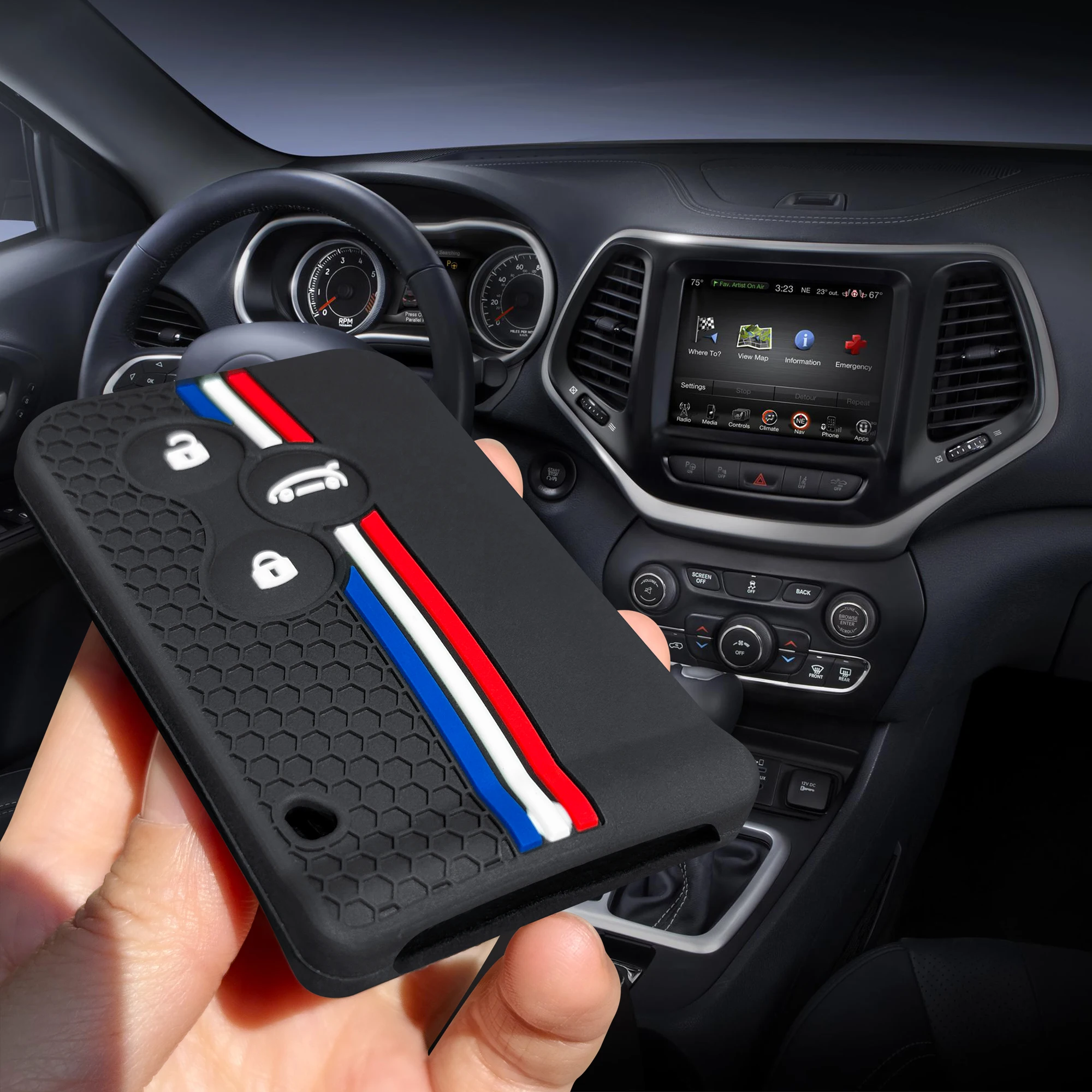 Key Holder For Renault Scenic Clio Logan Megane 2 3 Koleos 3 Button Car Key Cover Case key case