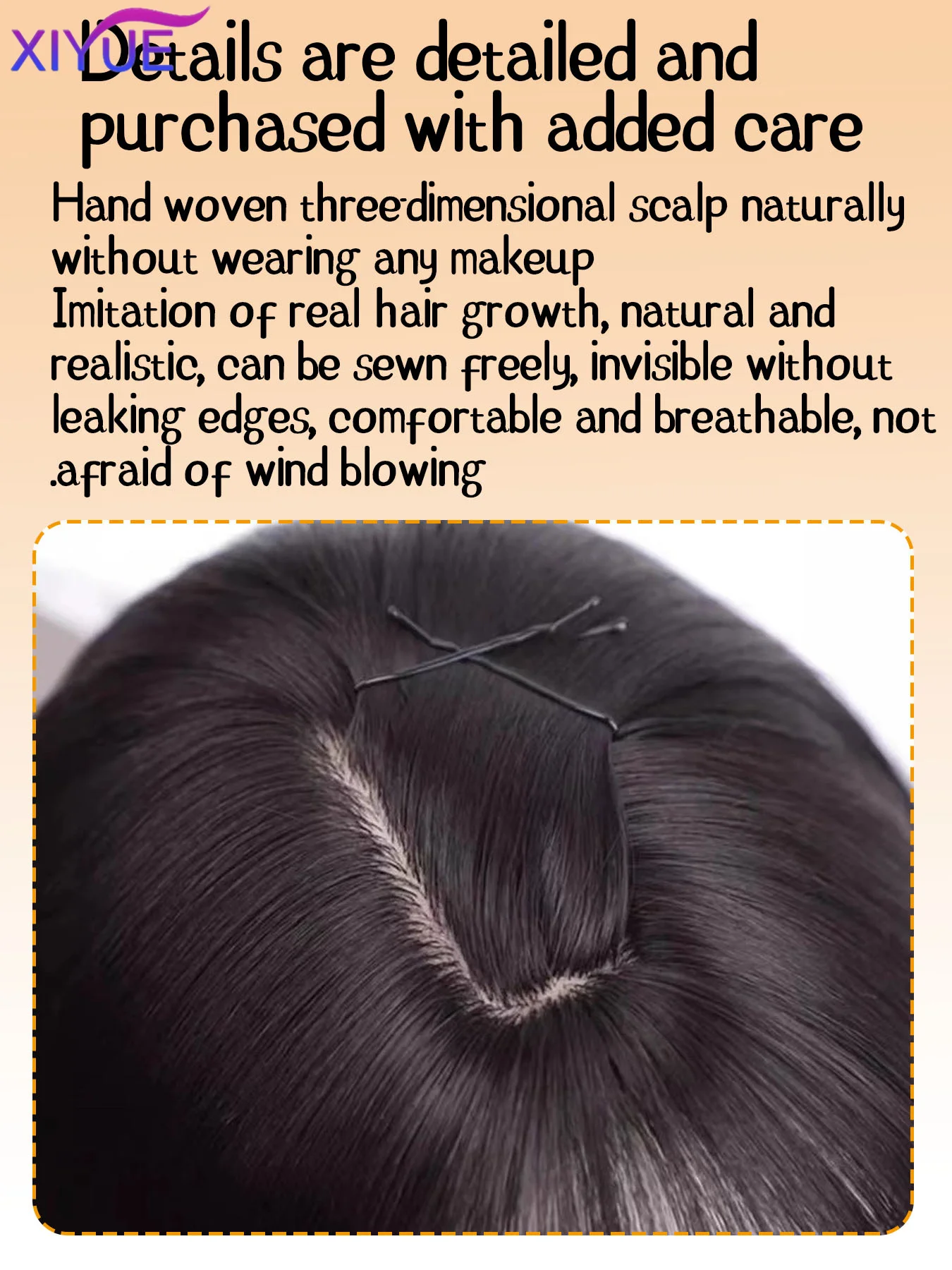 32Inch Honey Tea Flax Synthetic Wigs With Bang Long Natural Straight Hair Wig for Women Hime Cut Cosplay Heat Resistant