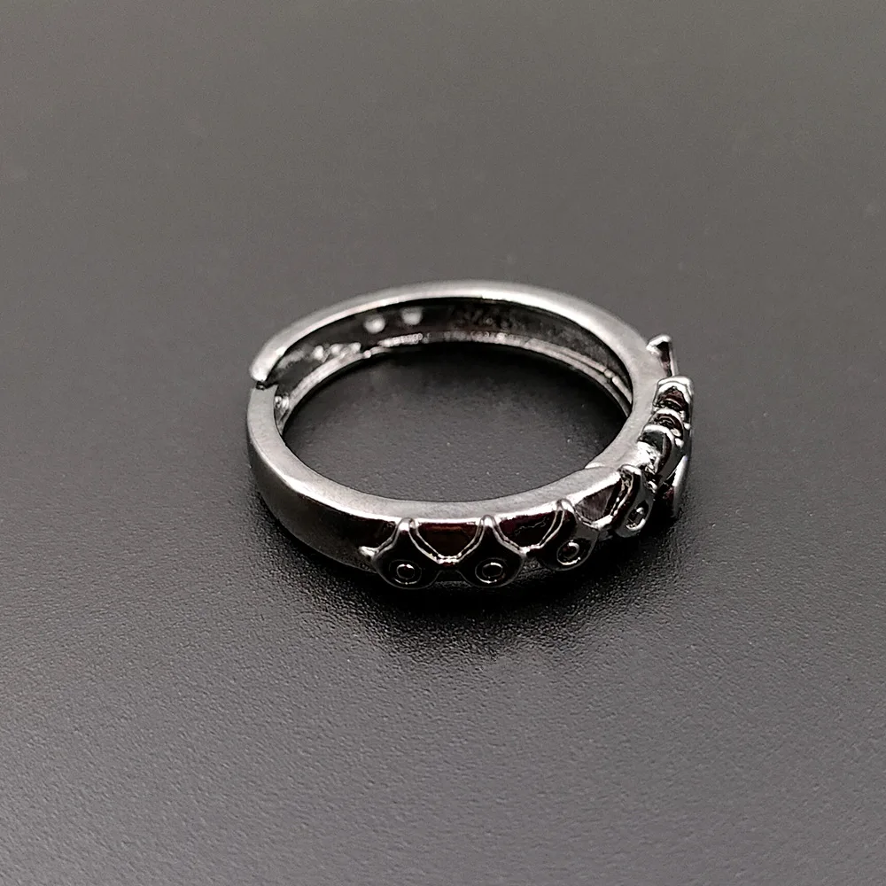 Anime The Seven Deadly Sins Ring Meliodas Dragon's Sin of Wrath Cosplay Unisex Adjustable Ring for Men Jewelry Accessories Prop 5