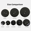 Transparent/Black/White 2-Holes resin Plastic Buttons 9-25mm Apparel Supplies Sewing Accessories 2