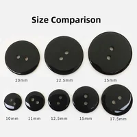 Transparent/Black/White 2-Holes resin Plastic Buttons 9-25mm Apparel Supplies Sewing Accessories 2