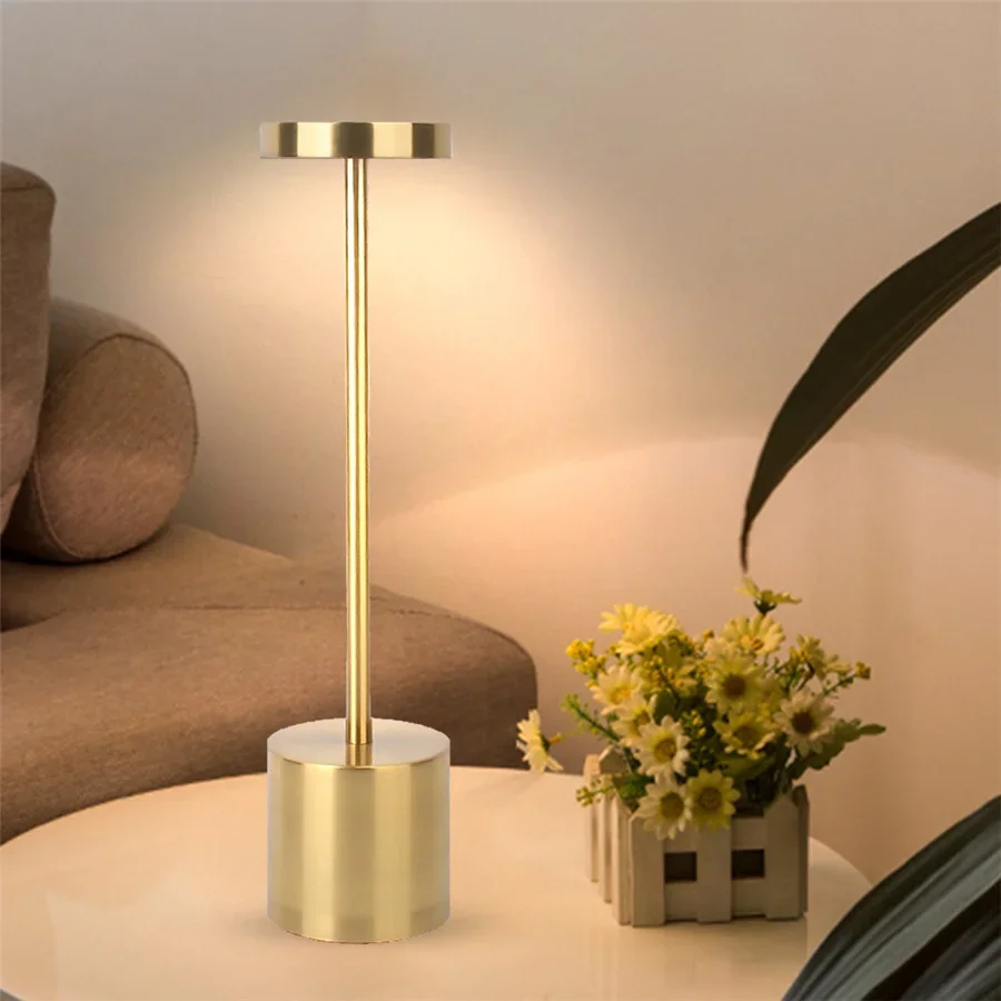 

Dimmable LED Bar Table Lamps Wireless Touch Coffee Shop Bedside Desktop Light USB Rechargeable Atmosphere Night Light Home Decor