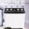 Household semi-automatic washing machine large capacity double barrel rental house old-style manual washing and drying 4