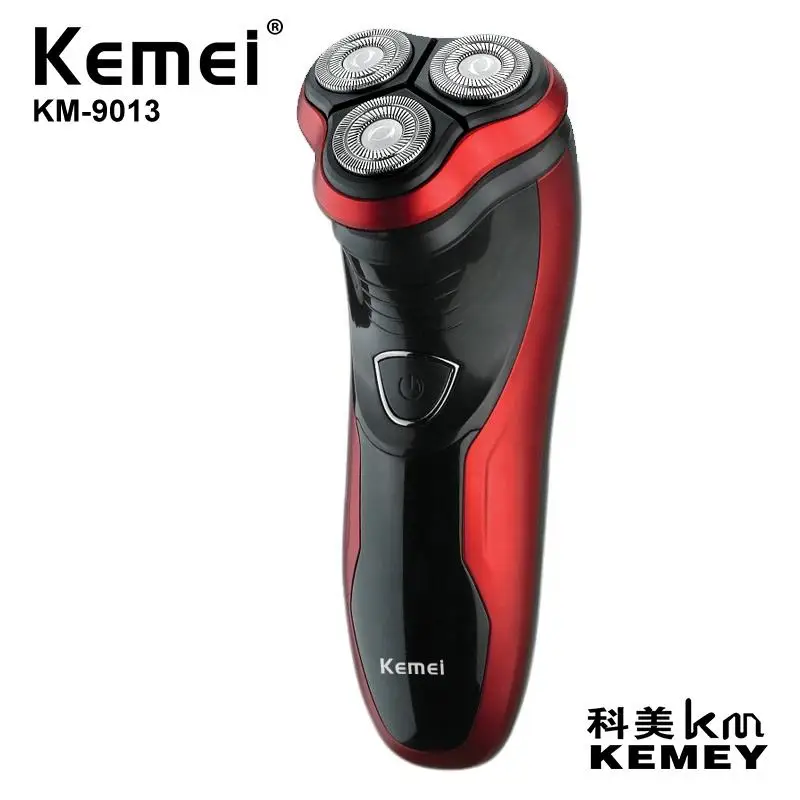Kemei Men's Electric Shaver Rechargeable Floating Shaving Machine Waterproof Beard Trimmer For Men Ultra Quiet Household KM-9013