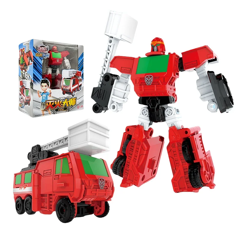 Ciao Carbot Angry puff Fient Buooy Guaro Ricops Trasformazione Robot Auto Action Figures Deformazione Salvataggio ACE Giocattoli per bambini Regali - immagine 2