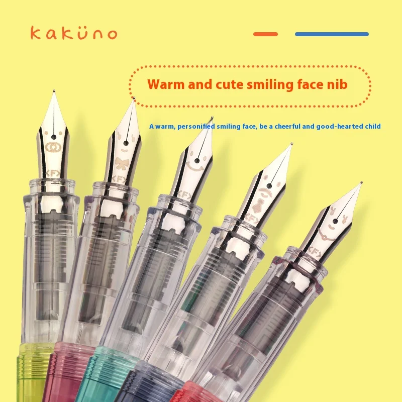 PILOT kakuno Fountain Pen Multi-Colors Dreamy/Smile Family Series 0.4~0.7mm Nib Writing Calligraphy Pen Student Gift