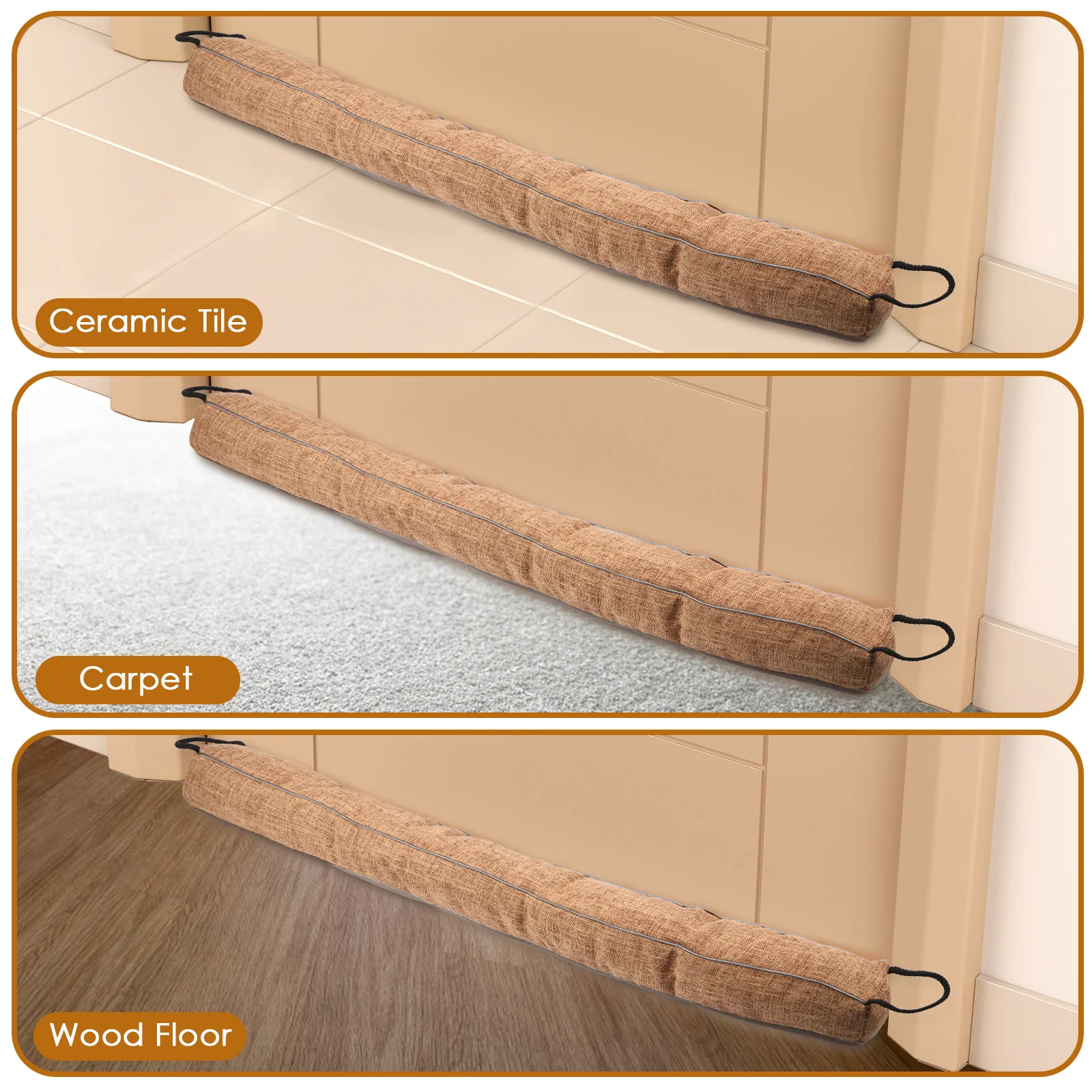 Polyester Door Draft Stopper Noise Reduction Guard