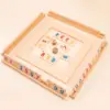 Wooden Fast Moving Tile Family Party Game, Party Game,2-4 People Mahjong Digital Game 2