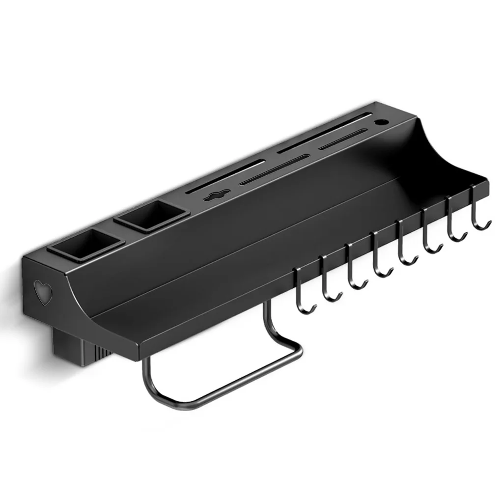 Настенный стеллаж для хранения приправ кухонная подвесная полка специй из