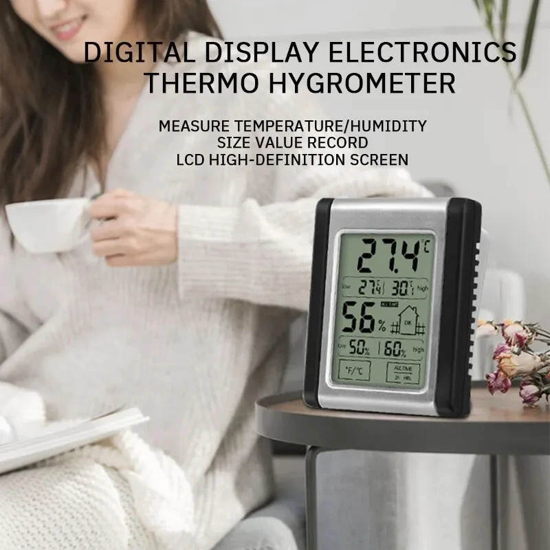 2.4" LCD IP65 Waterproof Thermohygrometer for Greenhouses - Data Export for Plant Growth 2