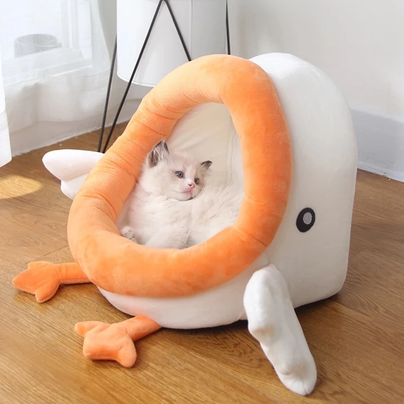 

Теплая кровать для кошек, котят, домик для домашних животных, корзина для животных, маленькая искусственная подстилка, палатка, гнездо для щенков, пещера, спальные кровати, дом для кошек