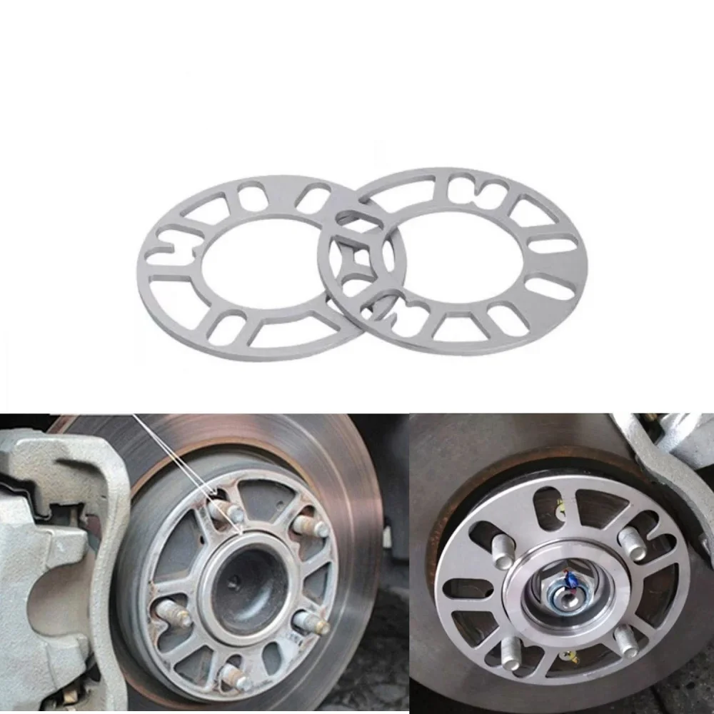 4 Pcs 3mm CAR ALLOY WHEEL SPACERS ADAPTOR PLATES SHIMS 4 & 5 STUD