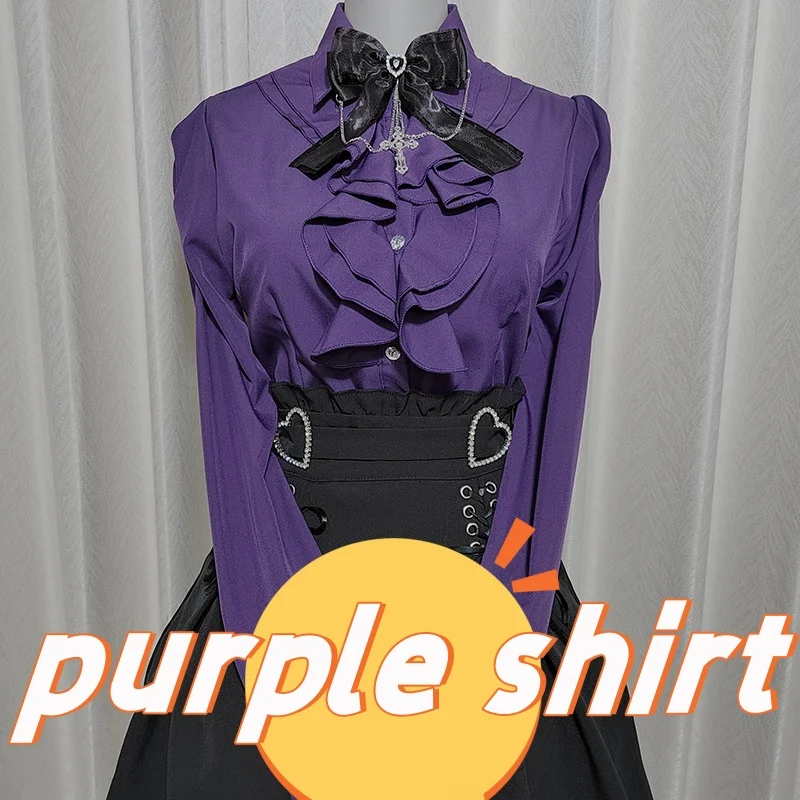 long purple shirt
