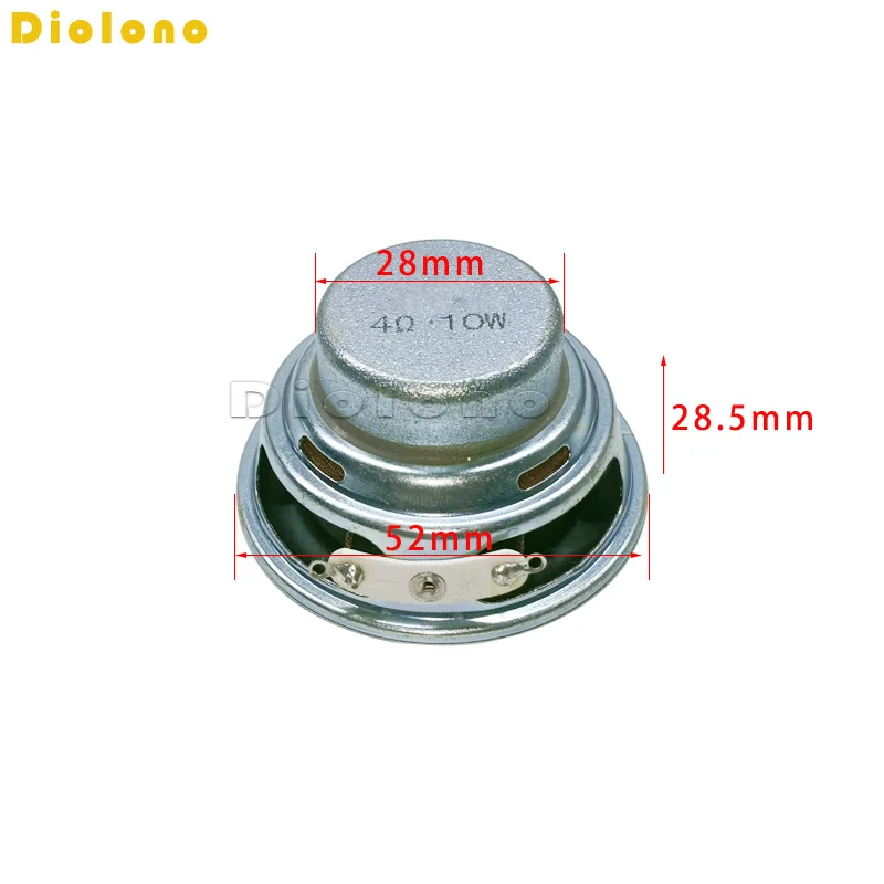 4 Ohm10W Loudspeaker 52MM 2Inch 28MM Internal Dual Magnetic Good bass for Bluetooth audio amplifier Wooden box Speaker