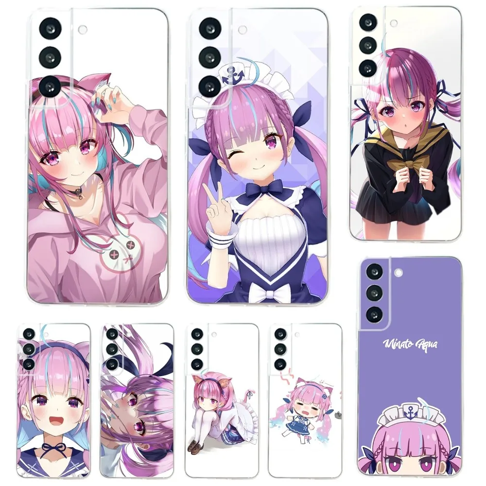 Custodia Per Telefono M-Minato Aqua Per Samsung Galaxy A71,70,52,51,40,31,A50,30S,21S,03S, Note20Cover Ultra Trasparente