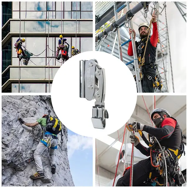 Climbing Rope For Adults Steel Rope Gripper Climbing Ascender Device ...