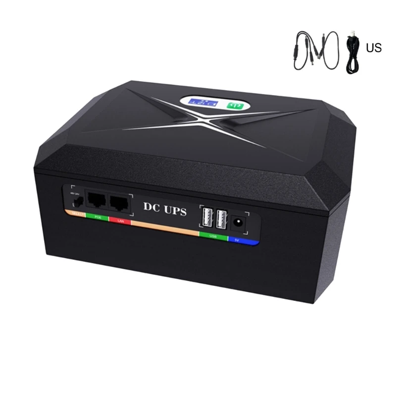 

60W Mini UPS Battery Backup 17600/20800mAh for WIFI Router LED Light Security Camera Battery Backup & Surge Protector